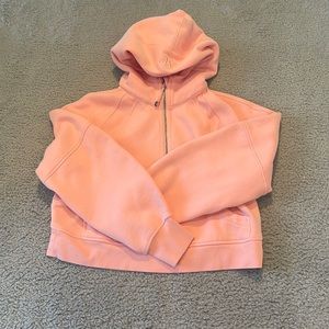 Lululemon Scuba Oversized Half-Zip Hoodie Dew Pink Size XS/S